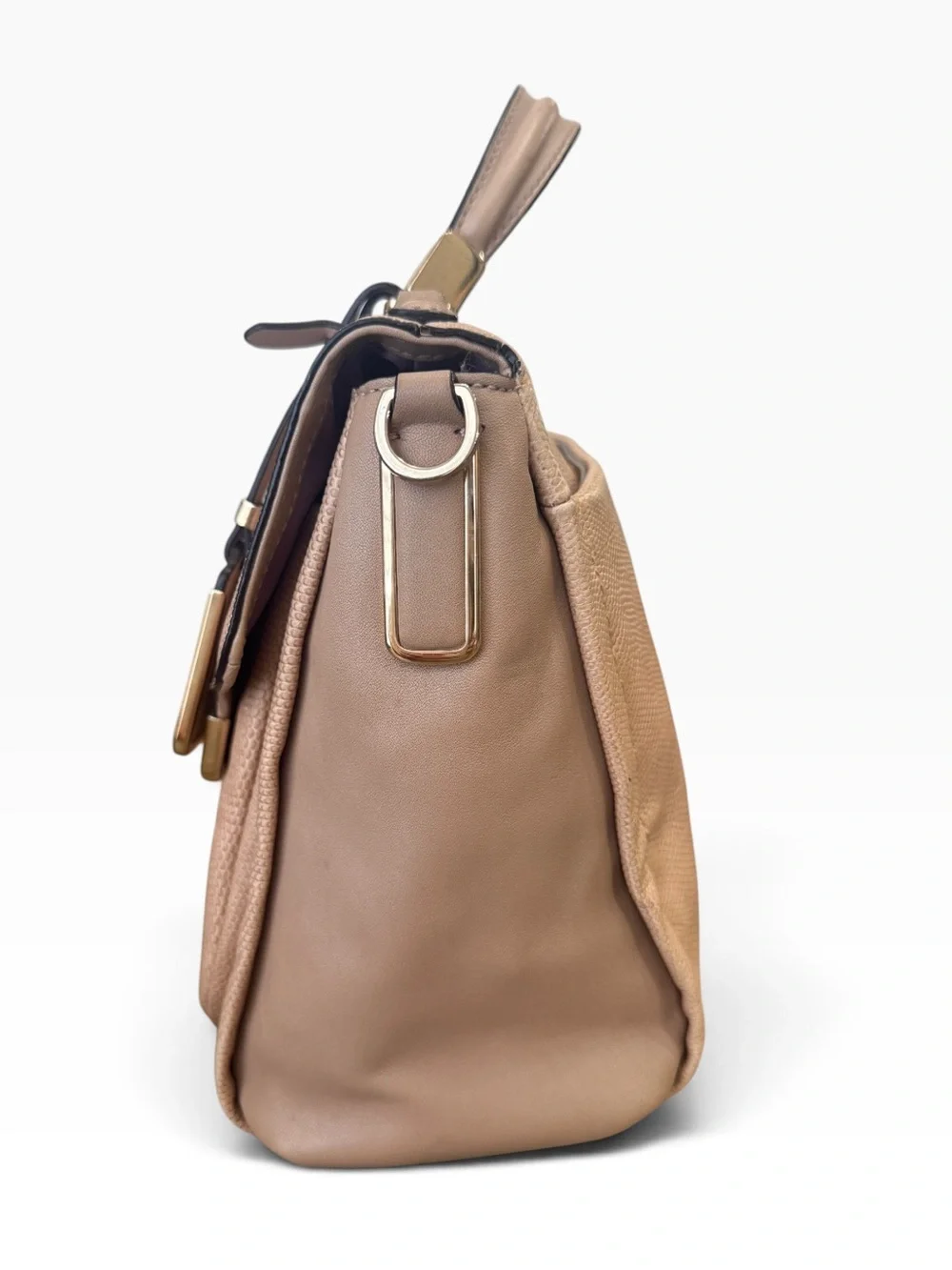 Coach Satchel Bag Beige Gold Shimmer Glitter Buff 26324 Madison Sadie Flap